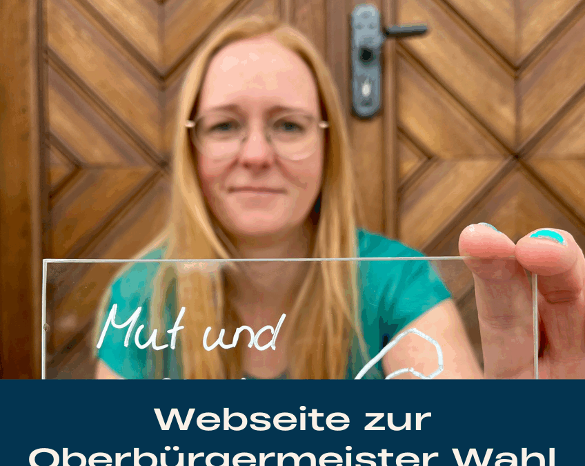 Professionelle Kampagnen-Webseite zur Oberbürgermeisterwahl